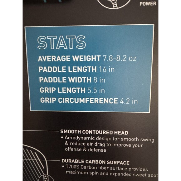 Takeya Sport Titan Elite 16-S Pickleball Paddle PRO 56011, 16in designed in USA - Picture 8 of 14